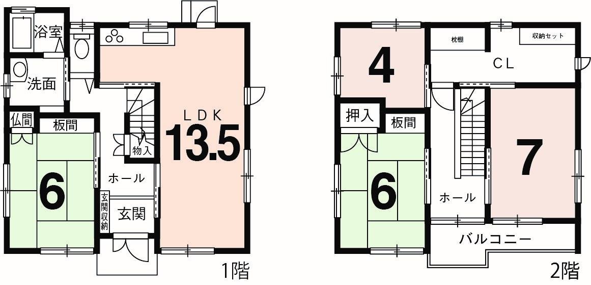 守山市千代町　間取り